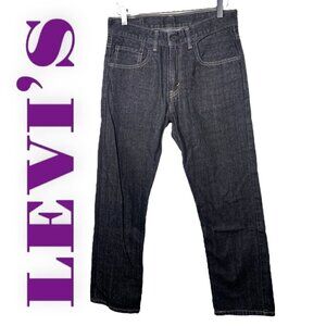 LEVI’S 505 Straight Leg High Waist Black Wash‎ Jeans, 28x28